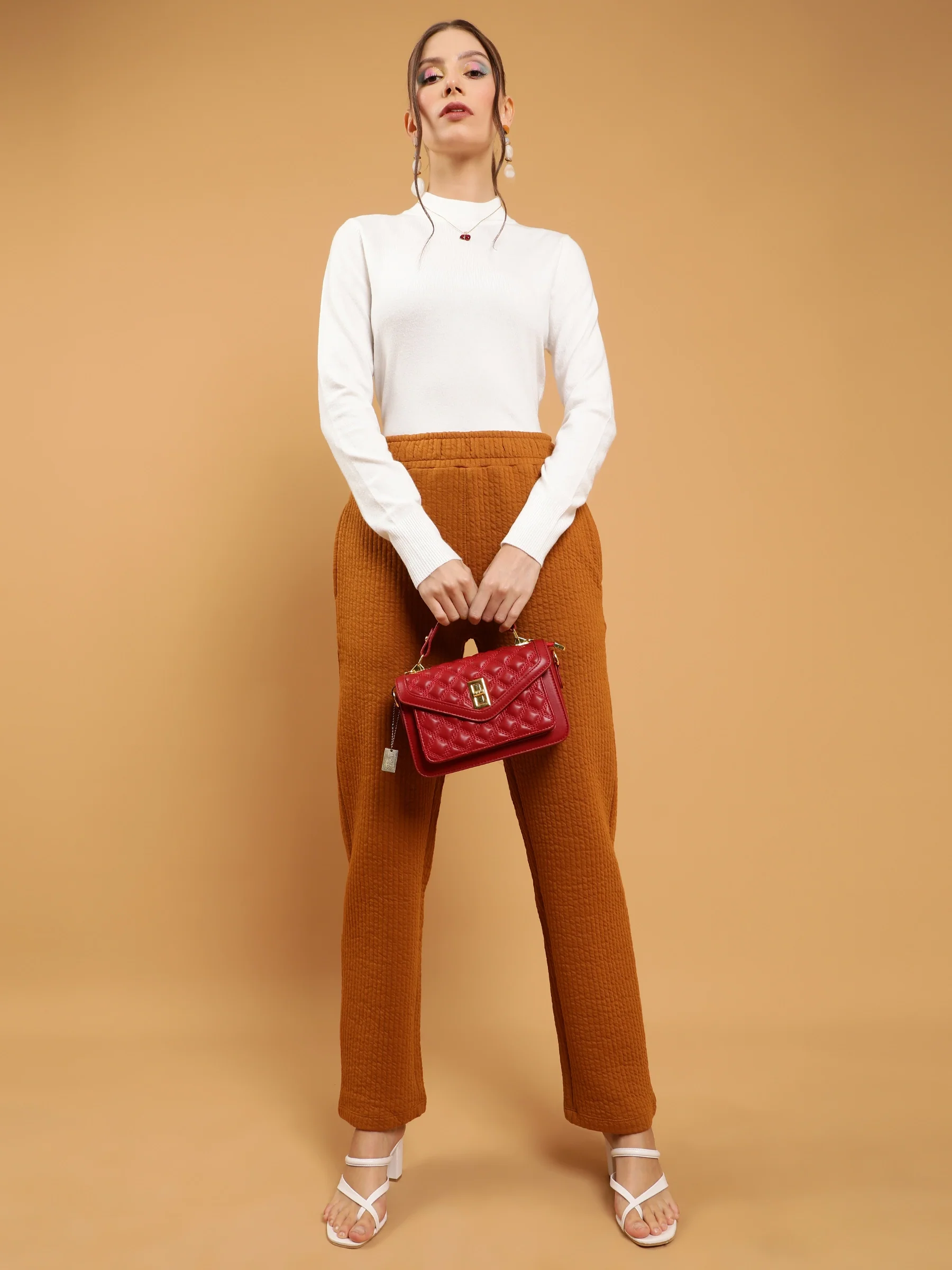 Mustard High Rise Slim-Fit Cotton Lower - Image 11