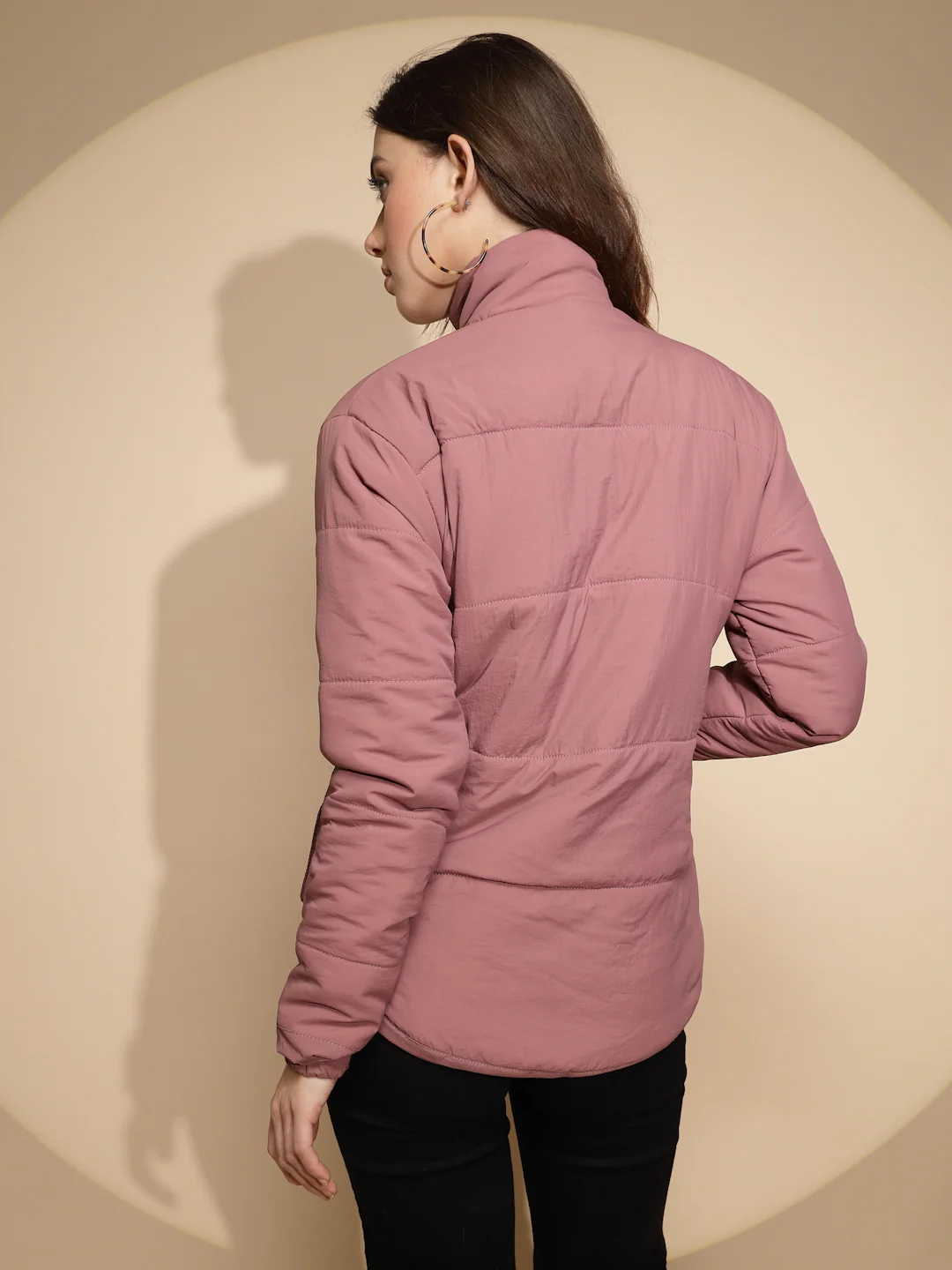 Plum Solid Regular Fit Jacket - Image 12