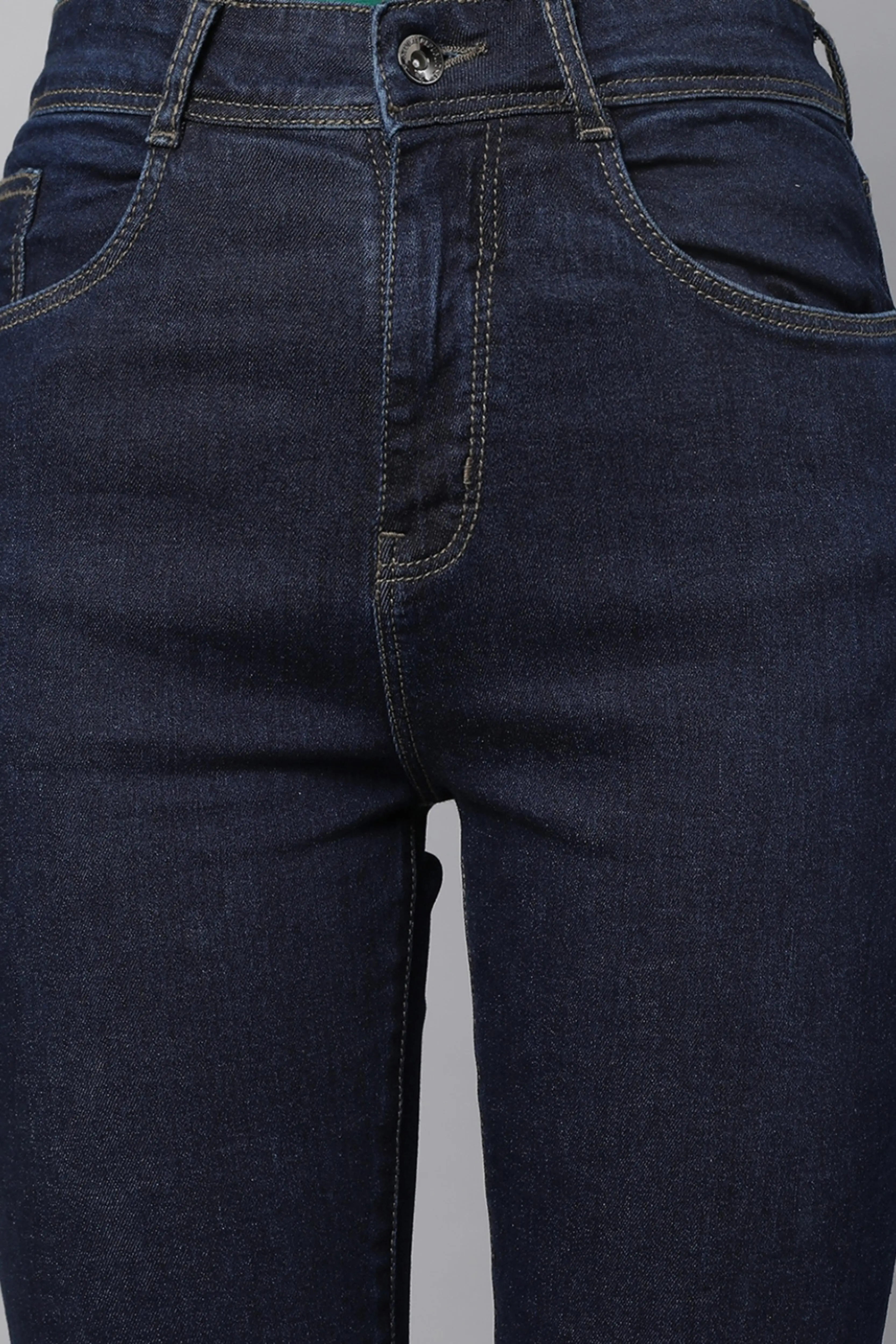 Raw Blue Bootcut Slim Fit Full Length Jeans - Image 4