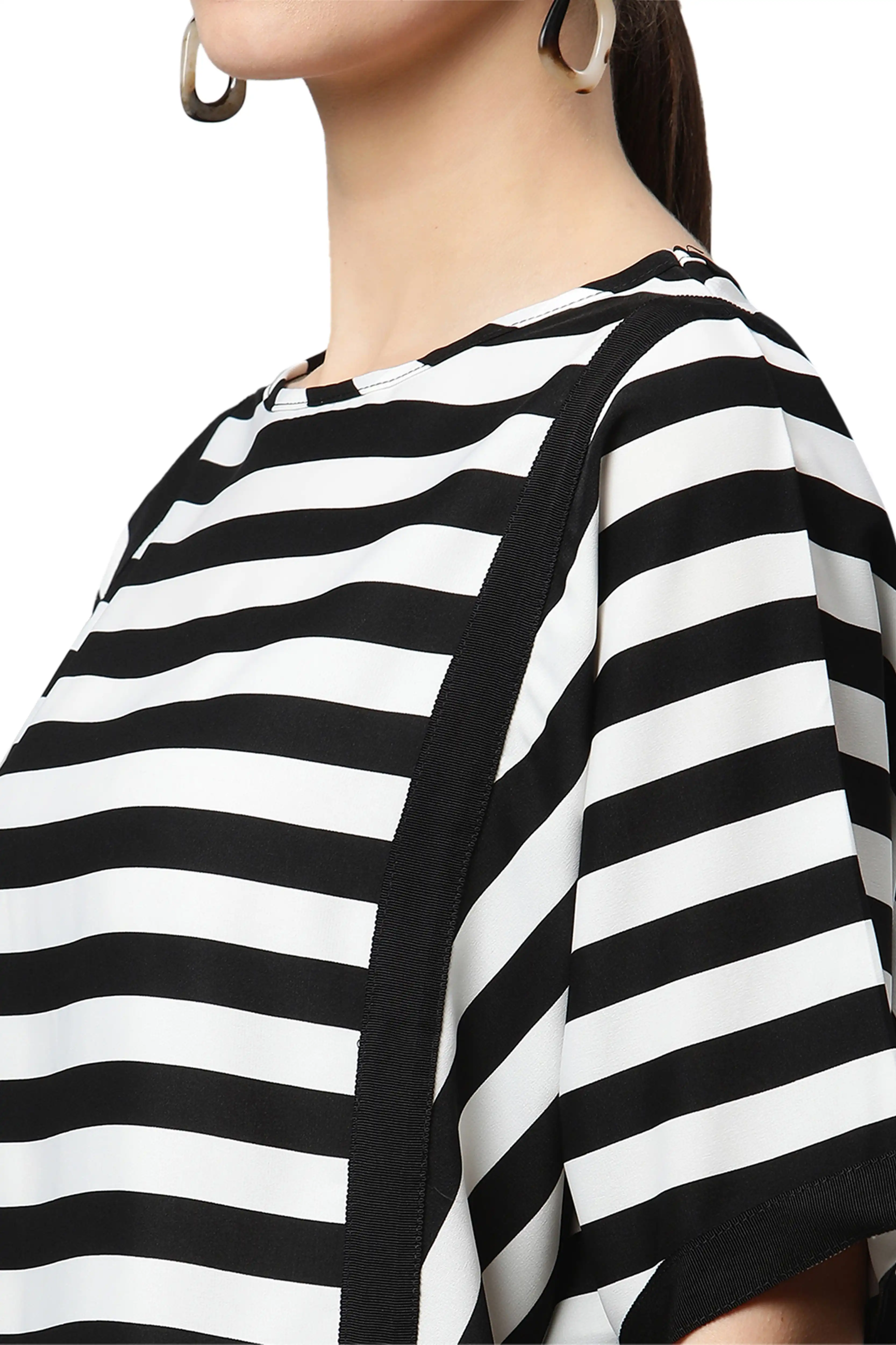 Black and White Striped Top - Image 5