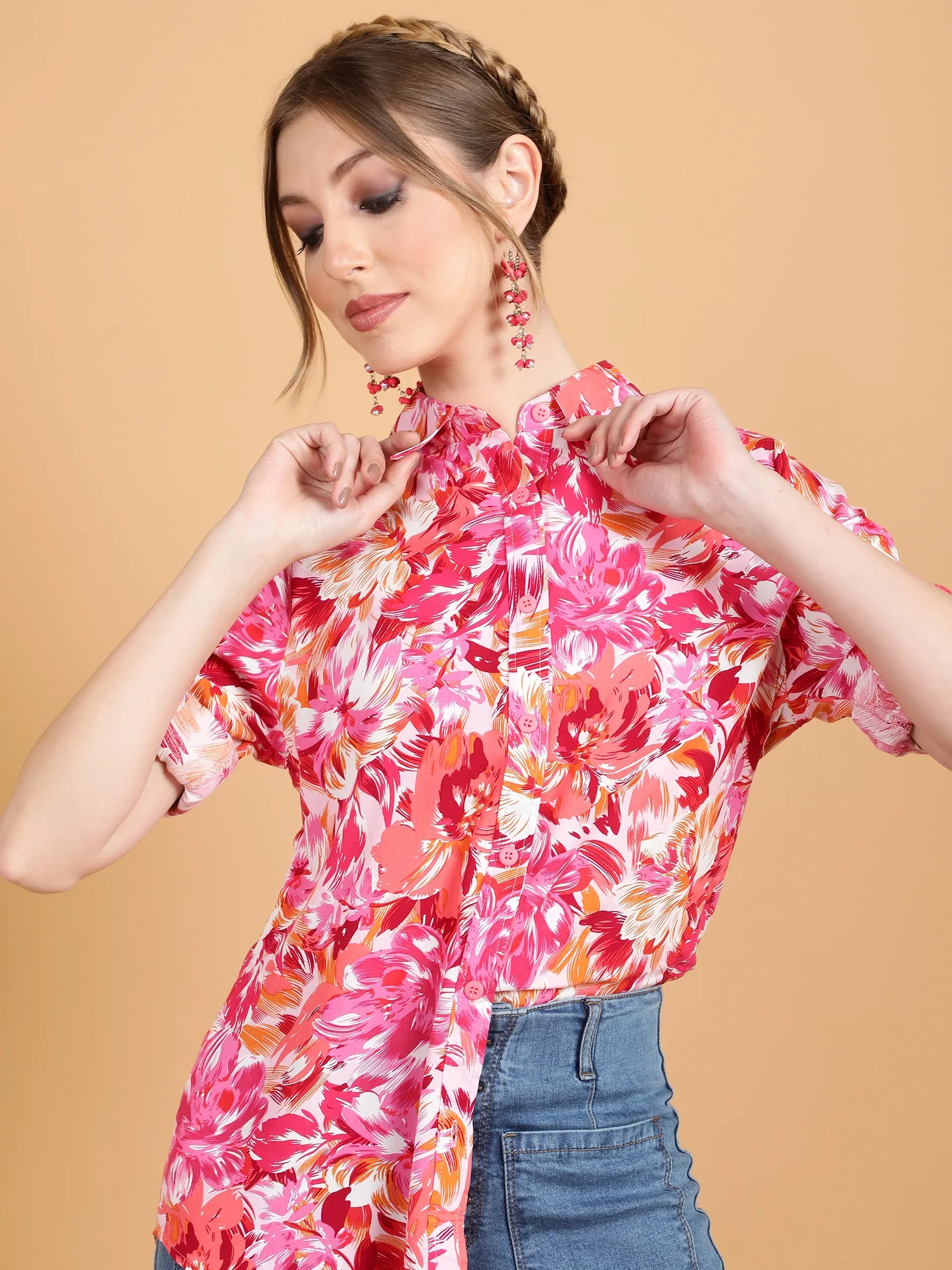Women Regular Fit Printed Shirt - Image 7