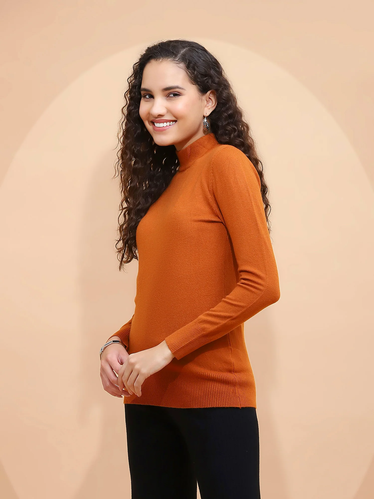 Rust Snug Fit Skivvy Pullover - Image 13