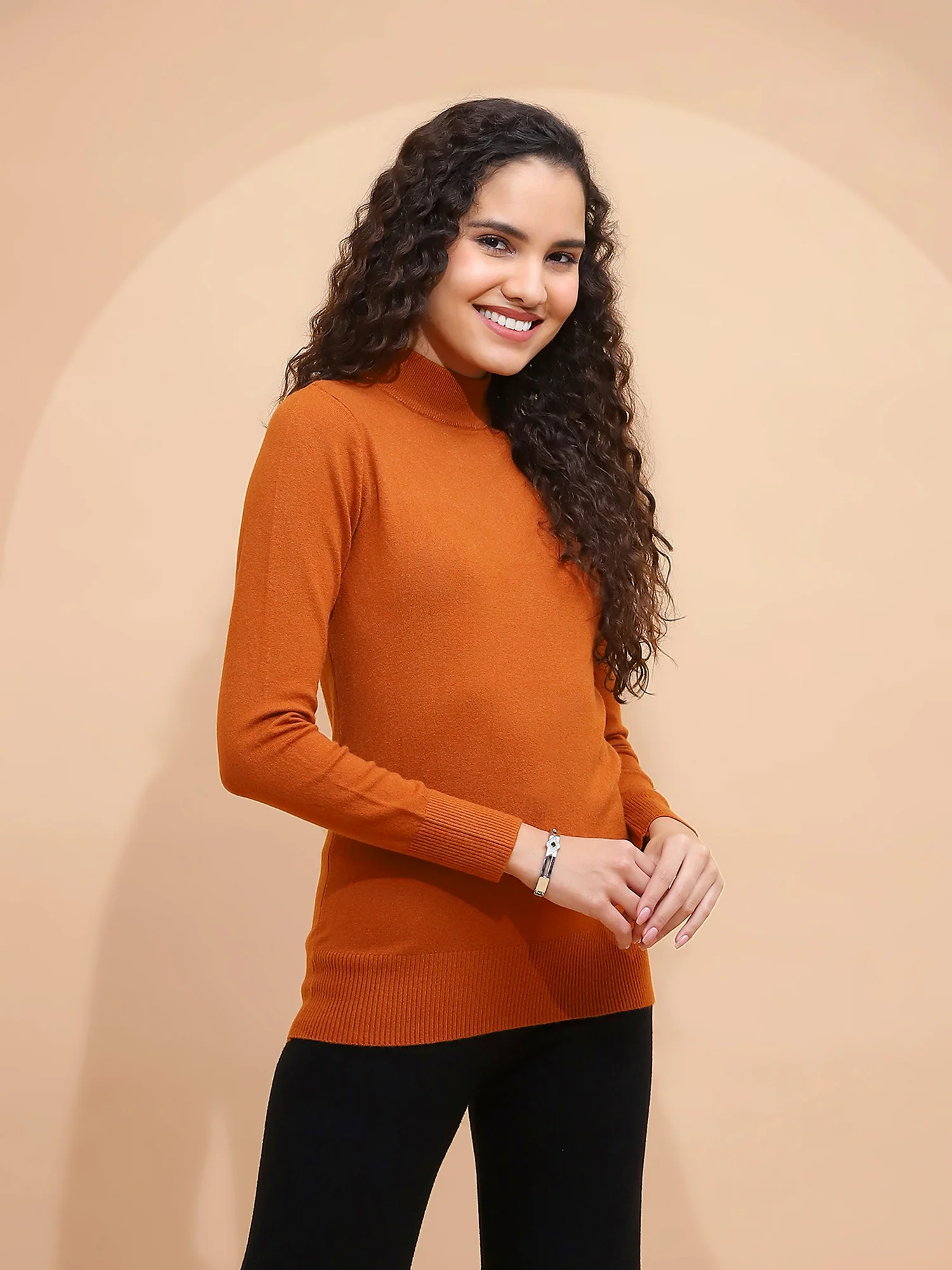 Rust Snug Fit Skivvy Pullover - Image 14