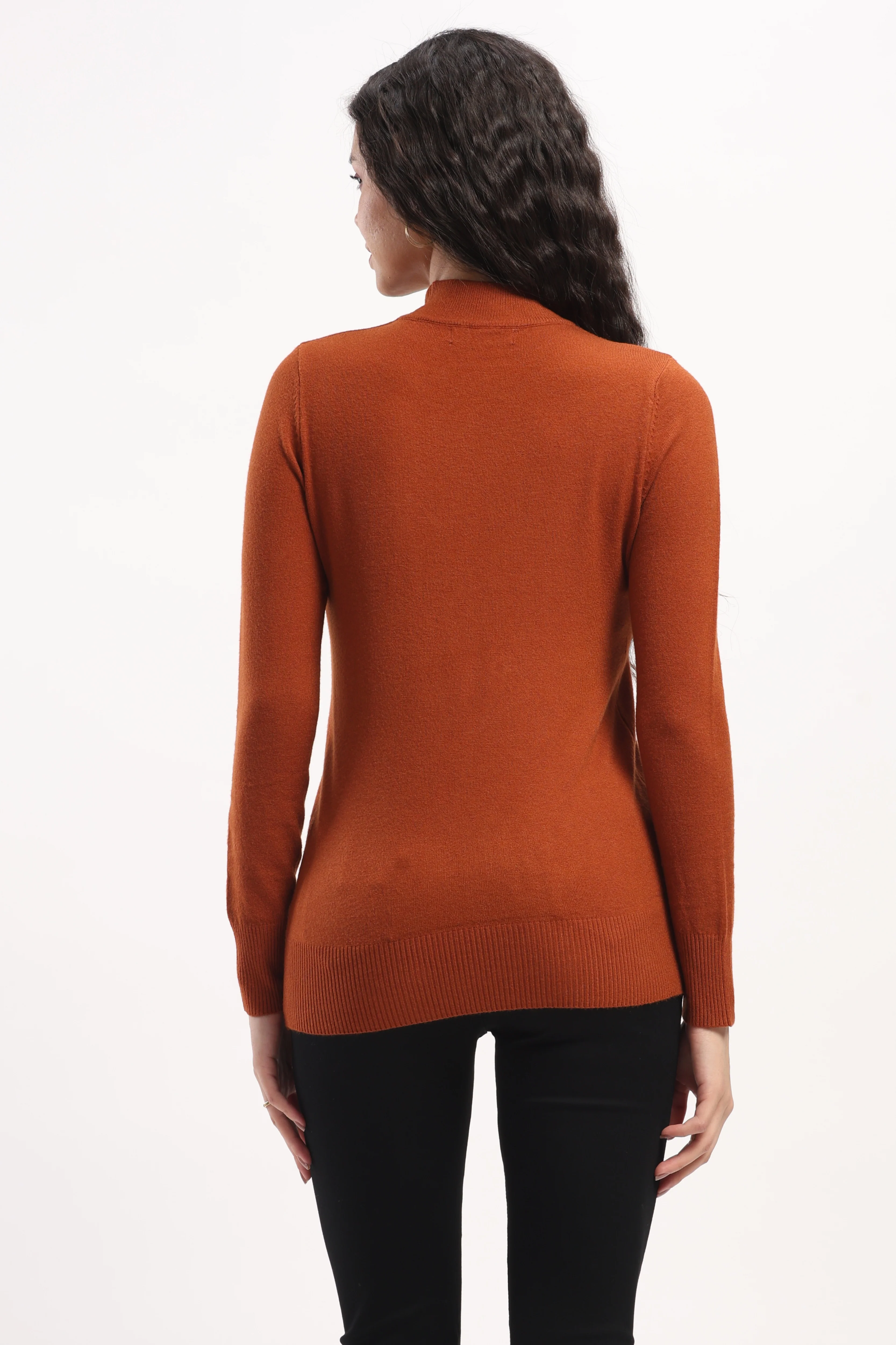 Rust Snug Fit Skivvy Pullover - Image 6