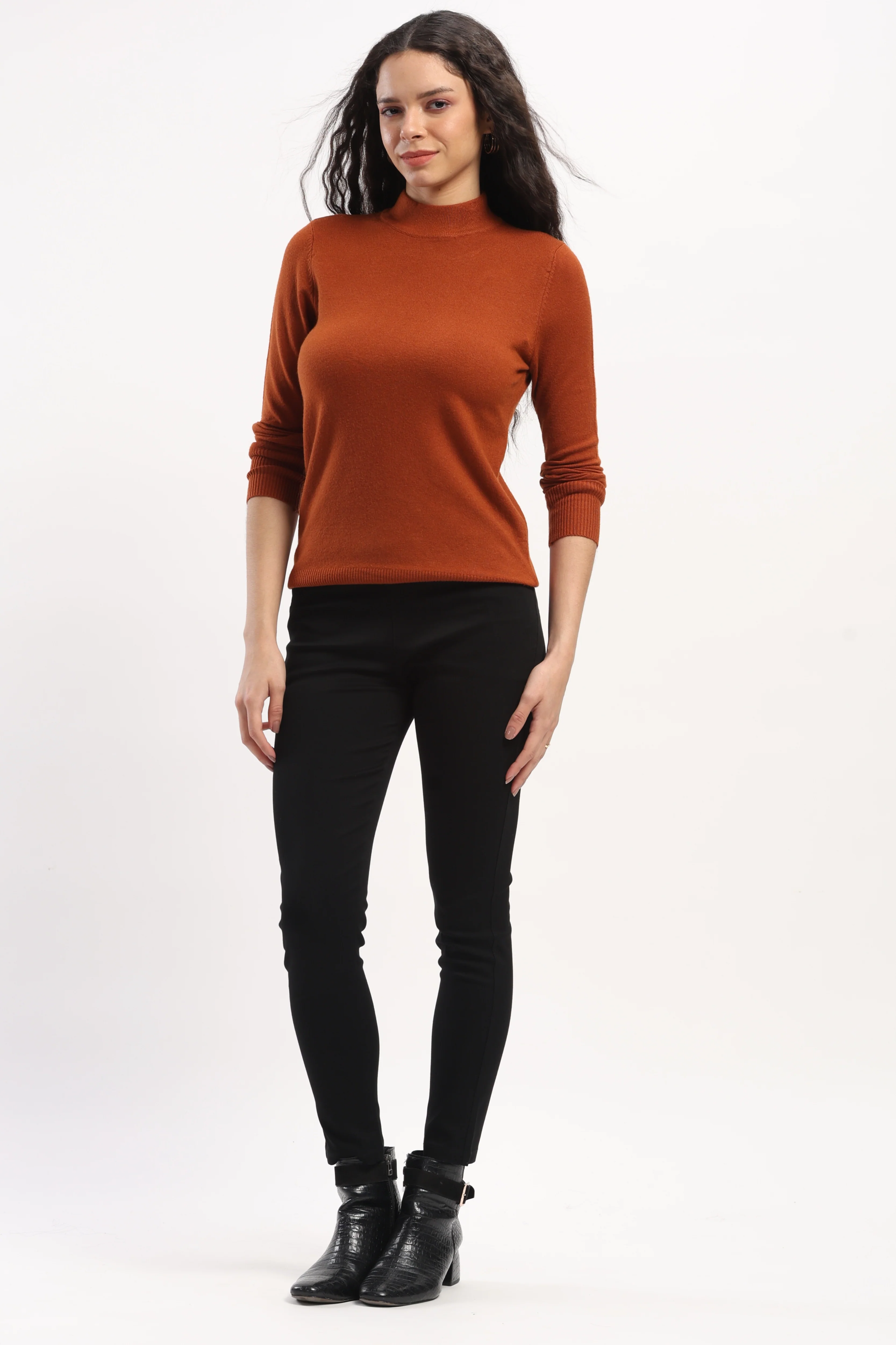 Rust Snug Fit Skivvy Pullover - Image 7