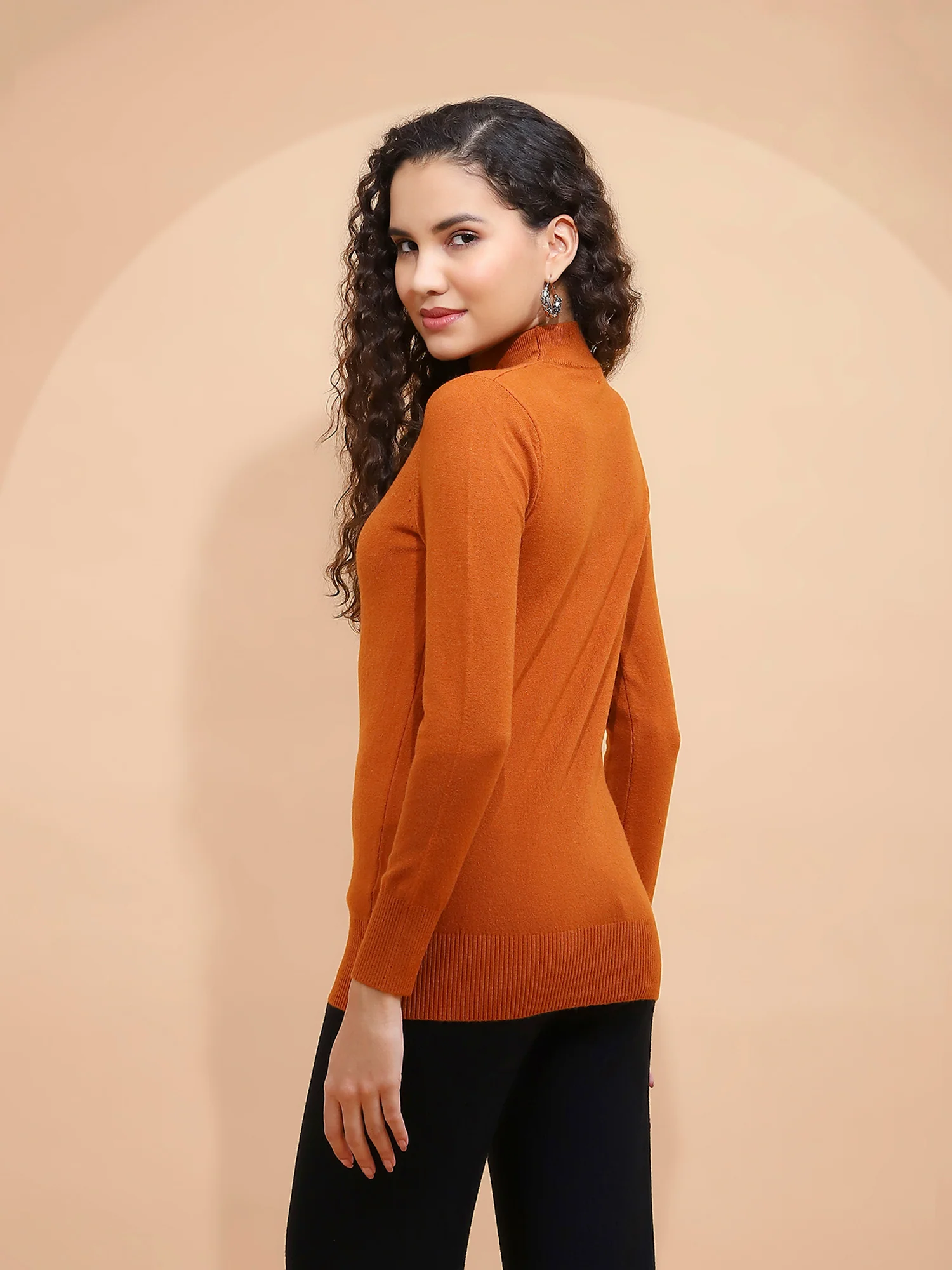 Rust Snug Fit Skivvy Pullover - Image 8
