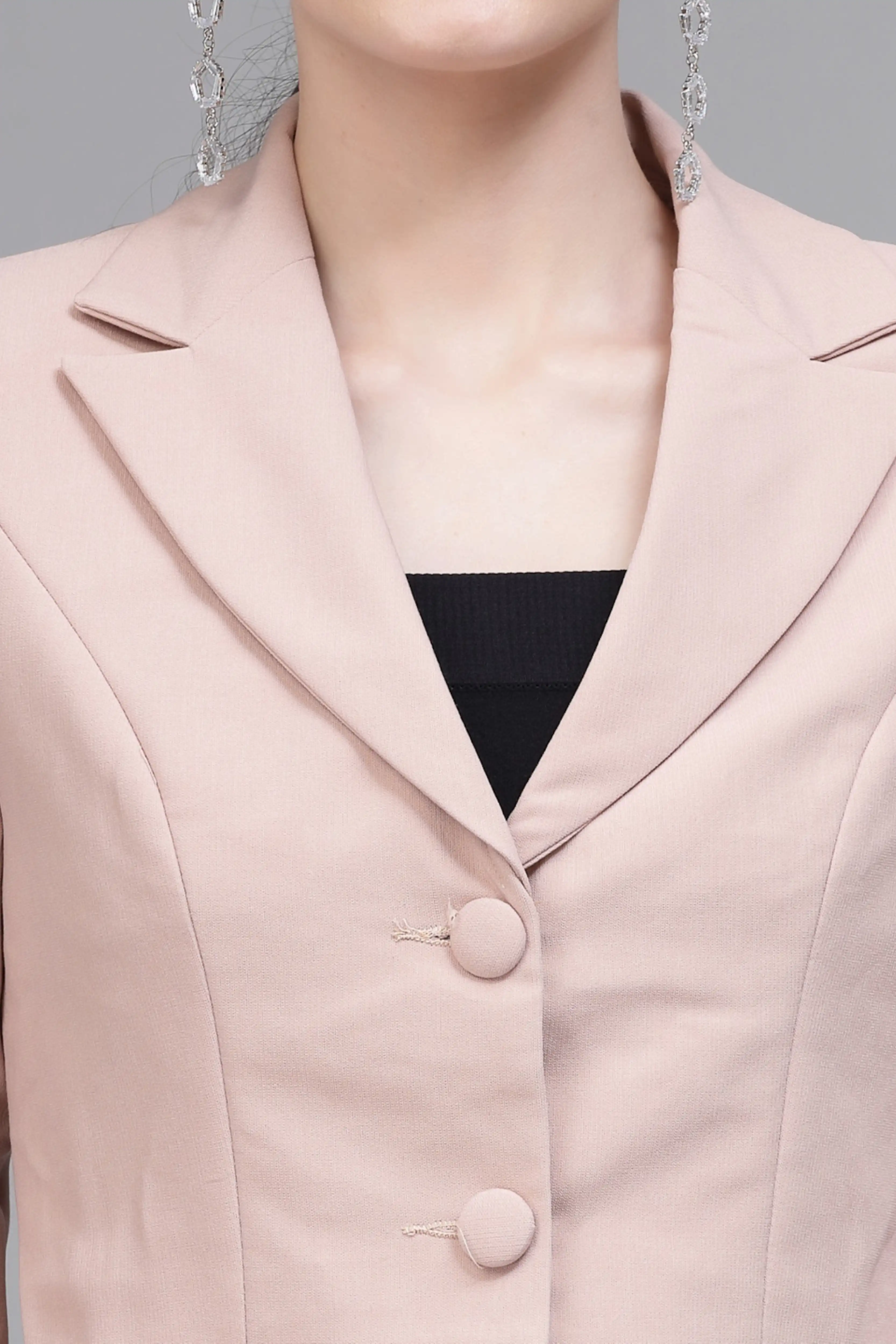 Women Stark Blush Blazer Neck Co-ord Set - Image 4