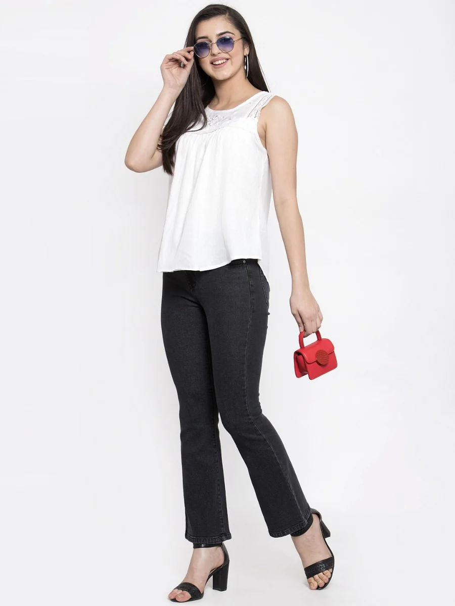 White Embroidered Top - Image 9