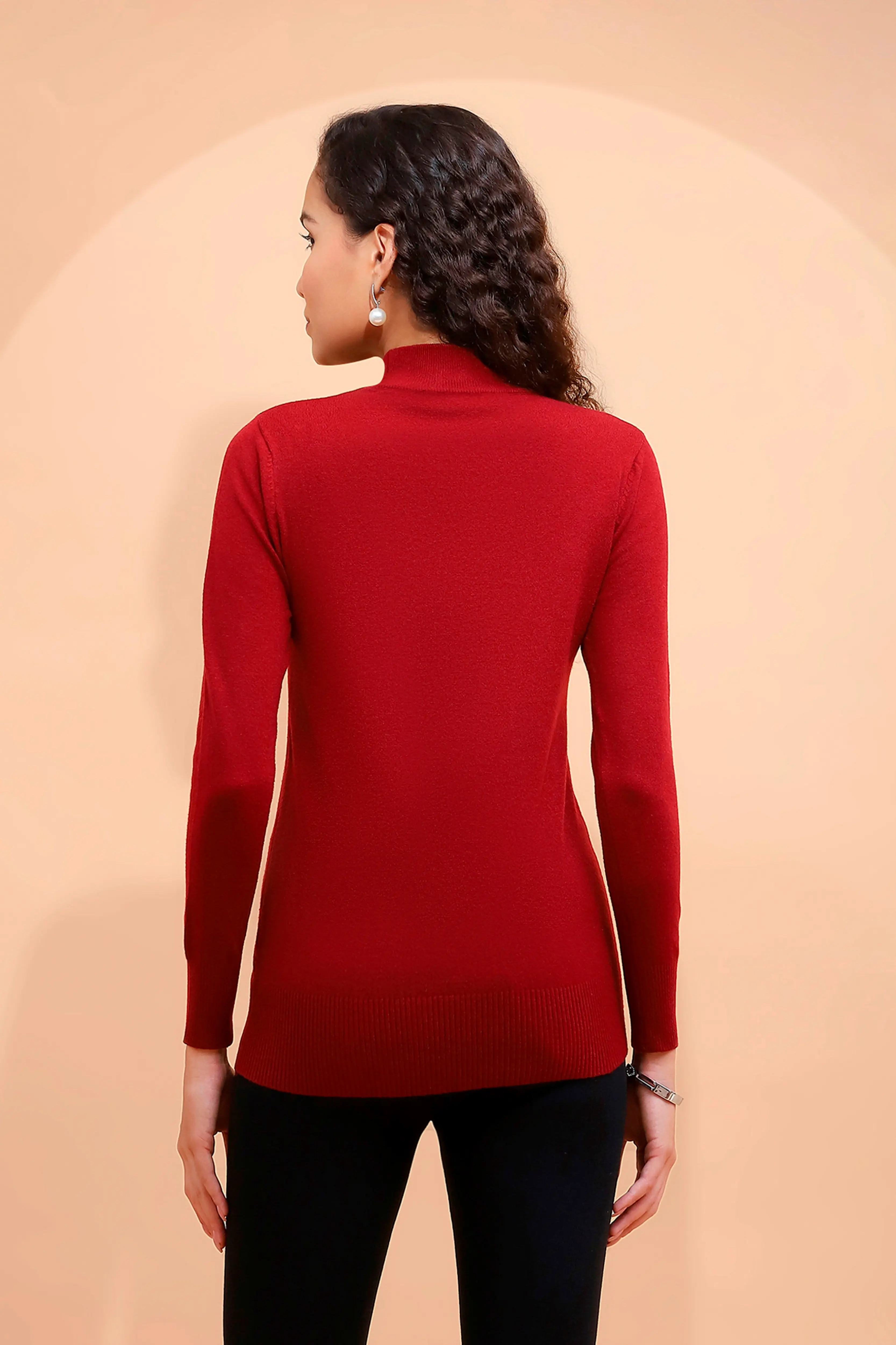 Wine Snug Fit Skivvy - Image 4