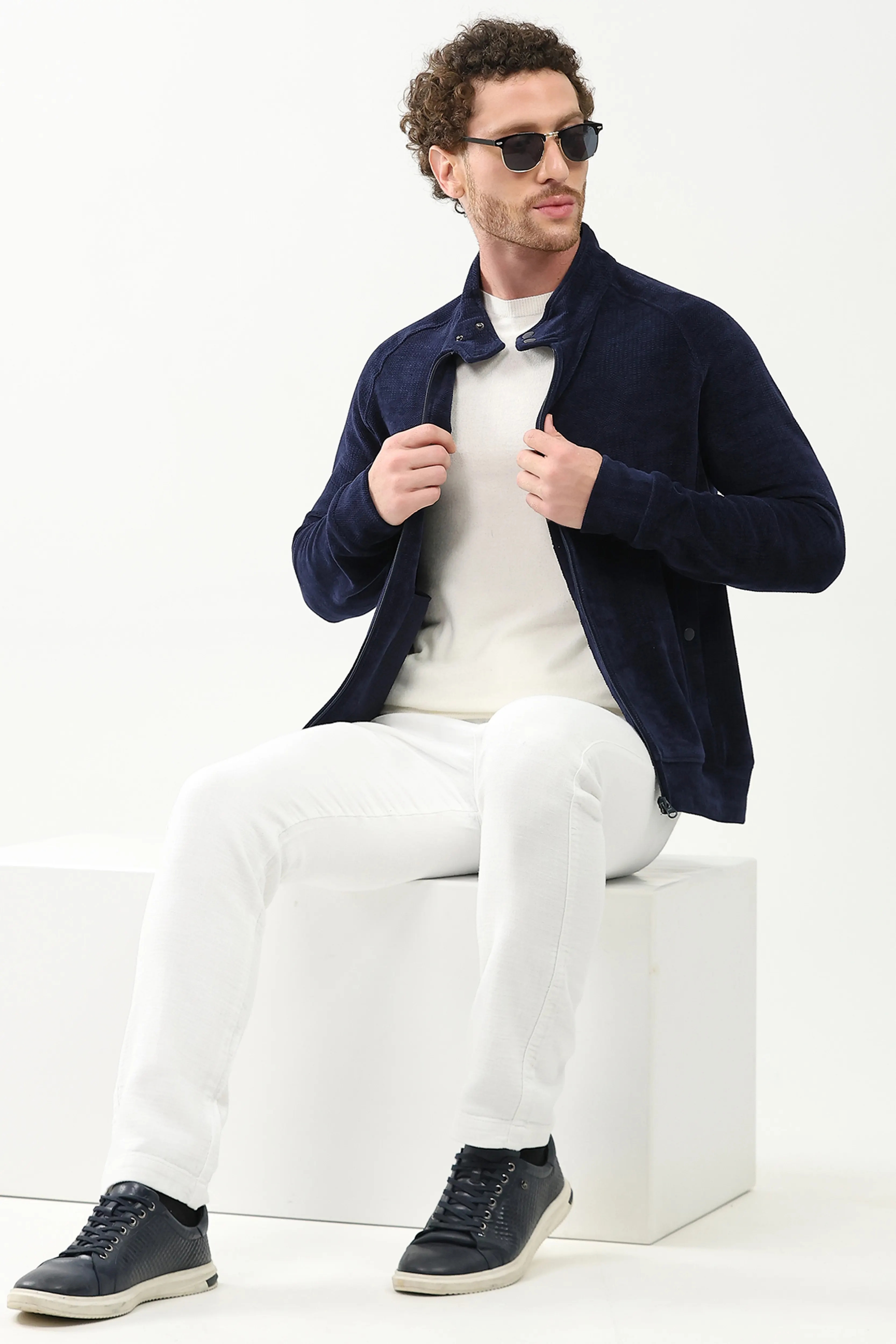 Wool-Blend Raglan Sleeve Jacket - Image 5