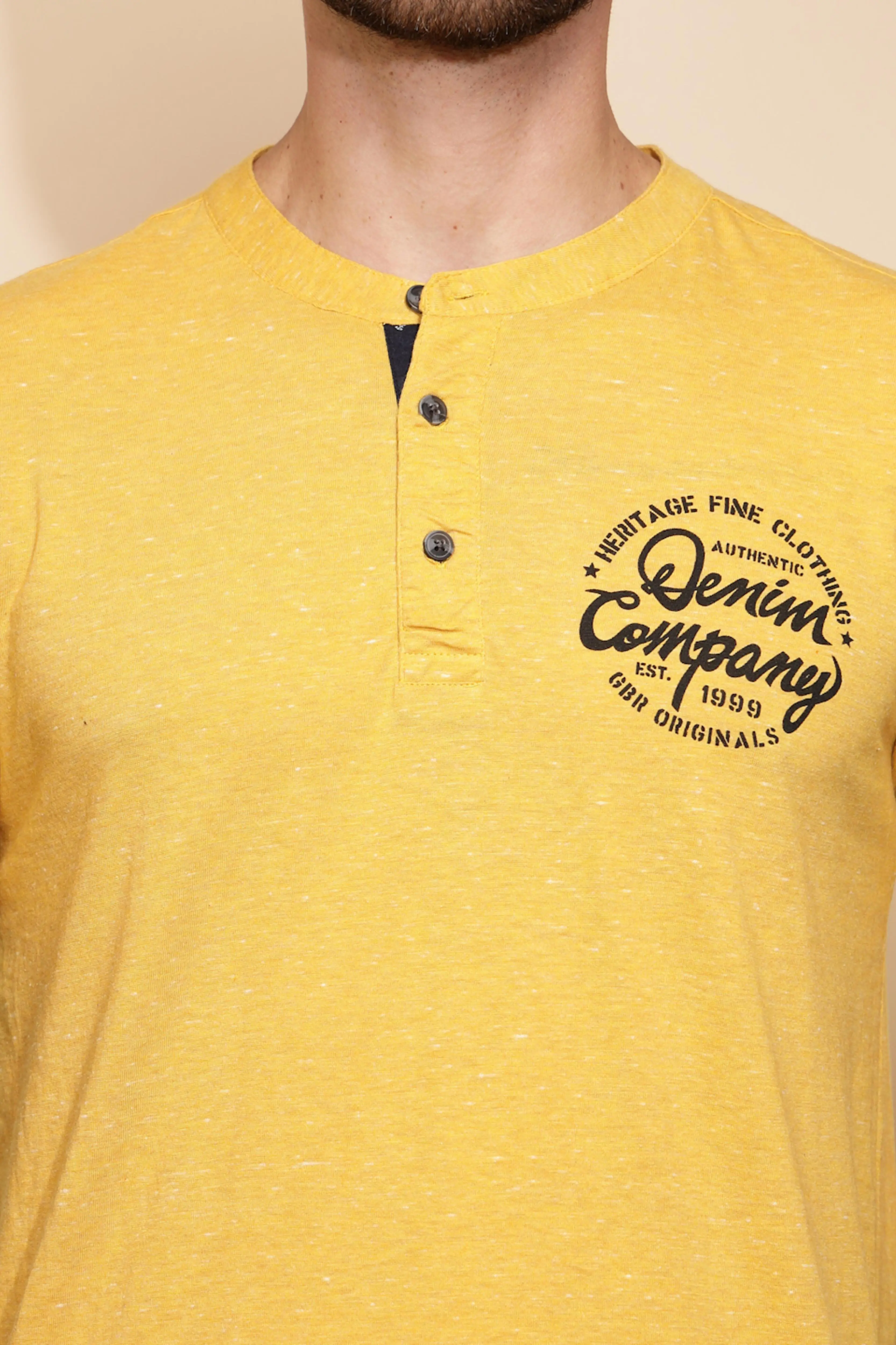 Yellow Cotton Slim Fit Night Suit Set - Image 5