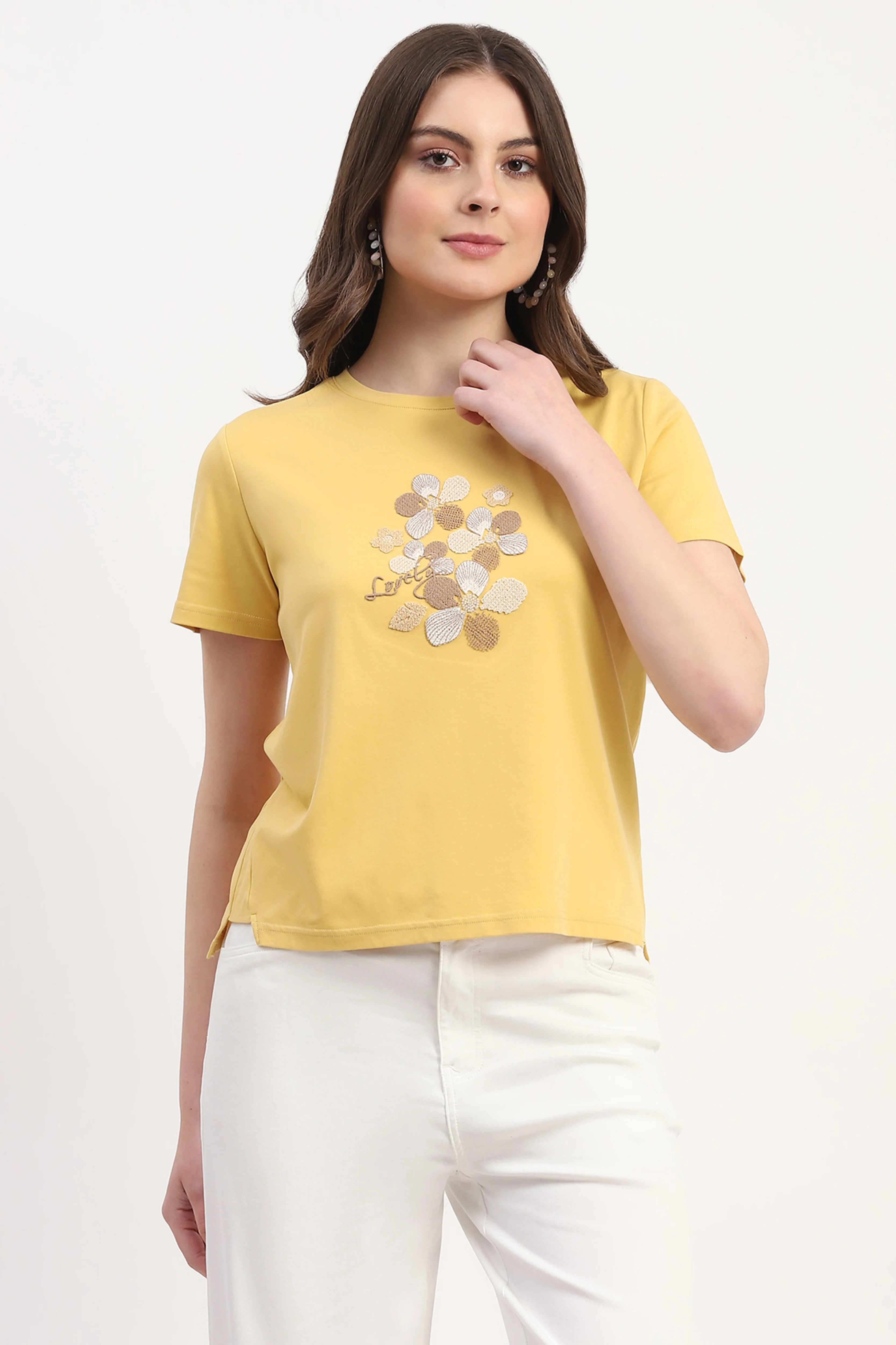 Yellow Embroidered Top - Image 3
