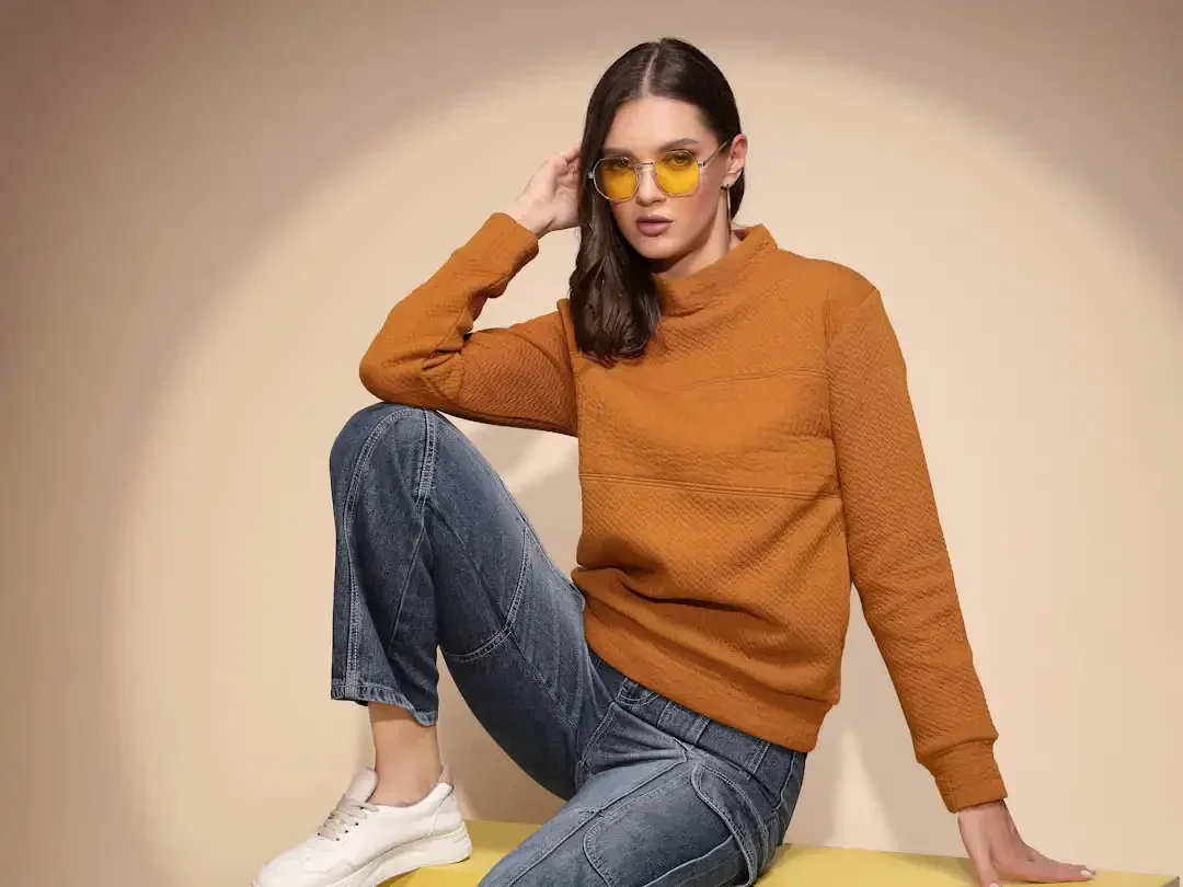 Yellow Full Sleeve Hosiery Sweatshirt - Image 14