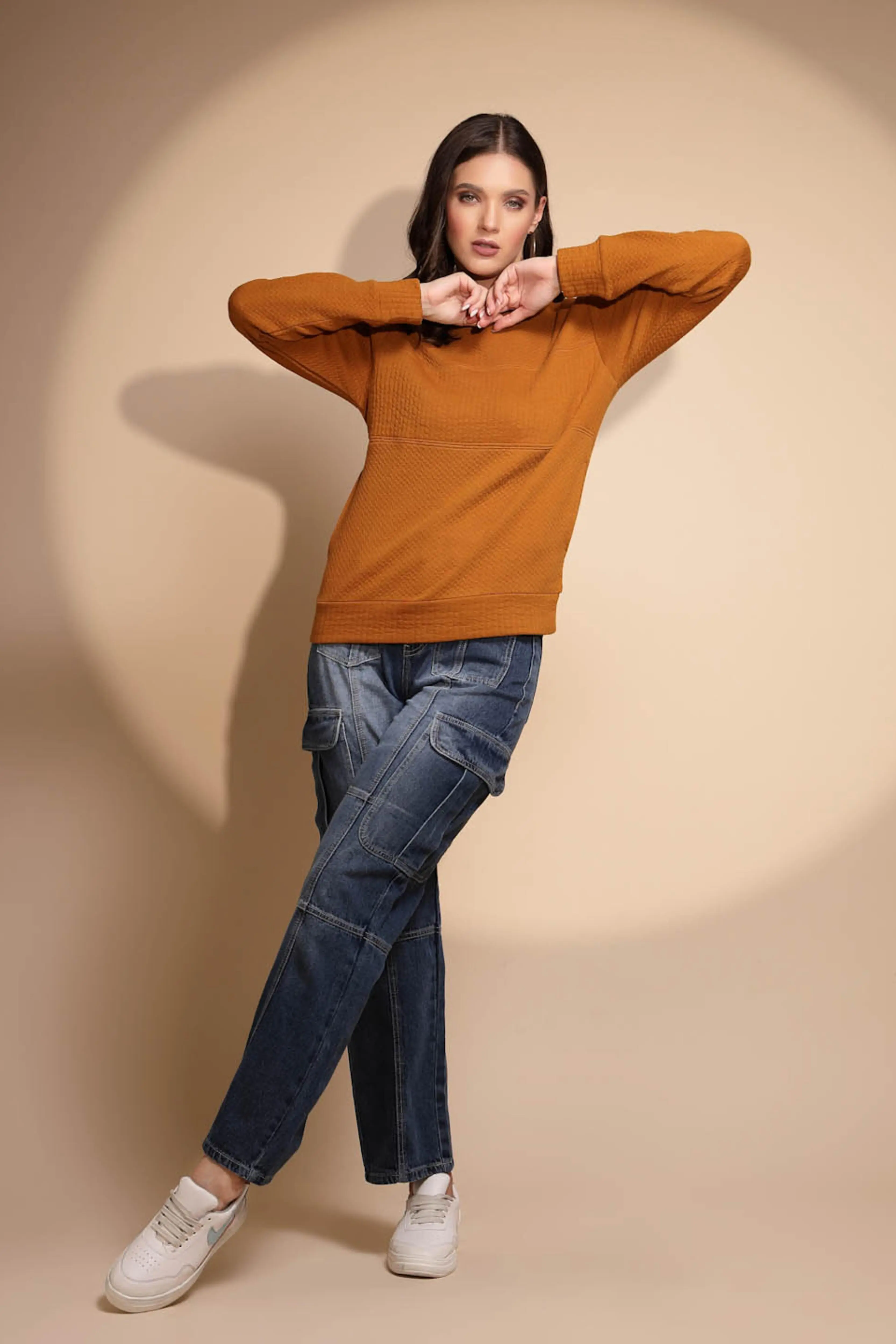 Yellow Full Sleeve Hosiery Sweatshirt - Image 8
